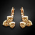 Серьги "Bermudu Trīsstūris III (Golden Shadow)" с кристаллами Swarovski™